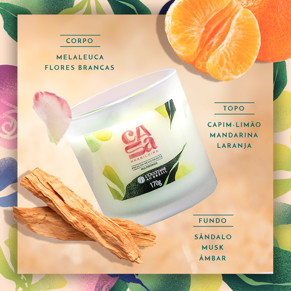 Vela Perfumada Frescor Revigorante 170g, ,  large image number 1